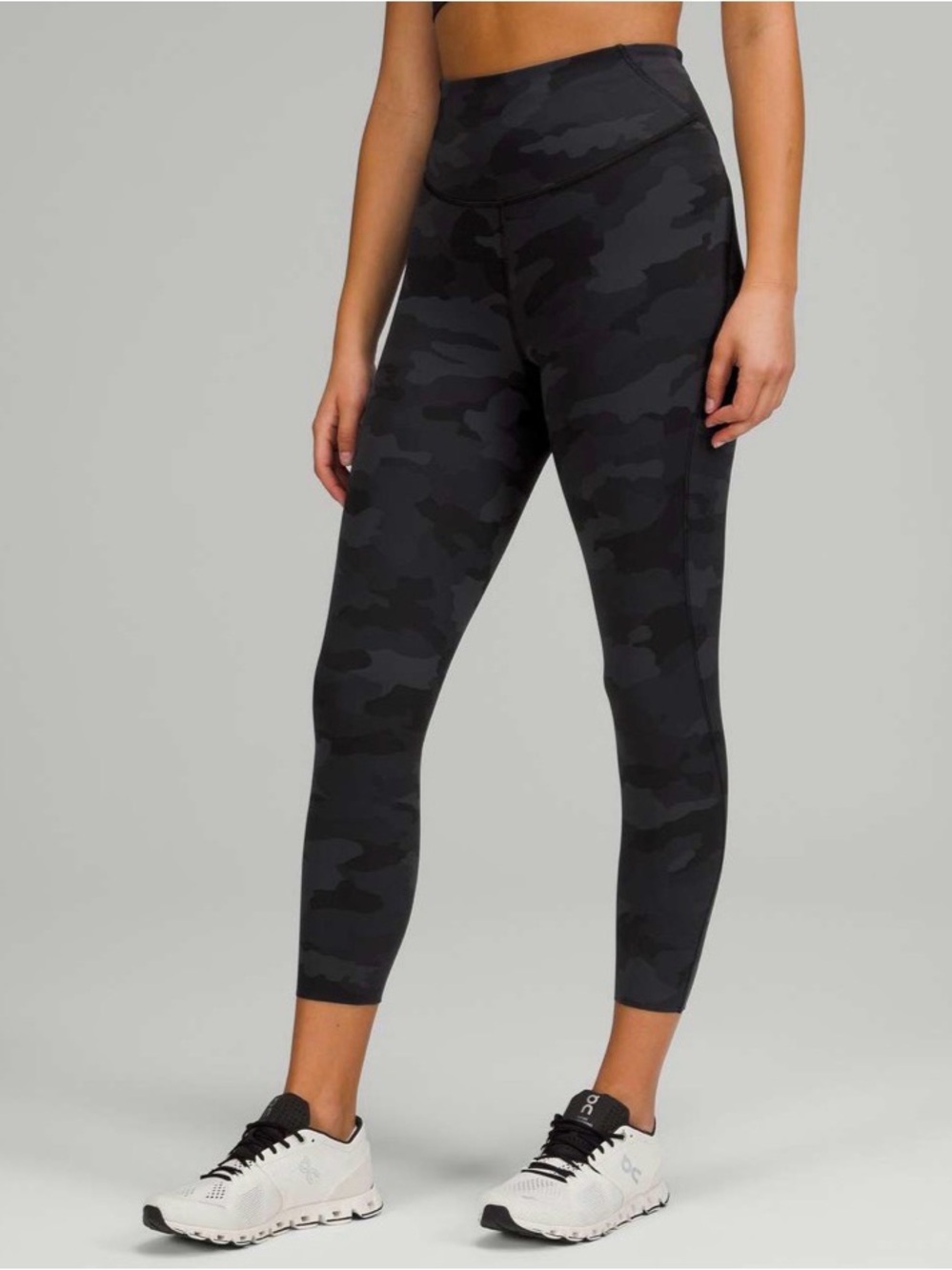 Lululemon Base Pace High-Rise Crop 23" - Heritage 365 Camo Deep Coal Multi